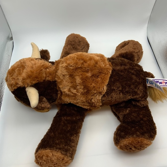 Mary Meyer Flip Flops Bean Bag Buffalo 10" Plush Stuffed Animal - Picture 10 of 11